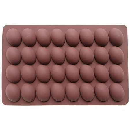 Truffle Chocolate Mold - AxeSickle Chocolate Mold 32 holes Silicon Mold Mini Egg Shape Silicone Molds, Small Truffles chocolate molds, Candy Mold, Small Candy Molds, Hard Candy Mold, Baking Mold DIY Cake Decoratio