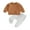 Brown, variant on Bagilaanoe 2PCS Toddler Baby Boy Long Pants Set Long Sleeve Sweatshirt Pullover Tops + Sweatpants 6M 12M 18M 24M 3T Kids Casual Sweatsuits
