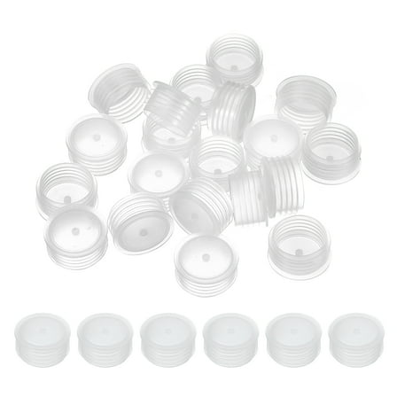 Uxcell Salt and Pepper Shaker Stoppers 25mm/0.98", Plastic Replacement, Clear 50Pcs