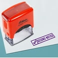 thumbnail image 1 of Printtoo Second Notice Self Inking Rubber Stamp Pre,Inked Office Stamp, Home Office Business Stationery, 38 x 14 mm, Violet, 1 of 5