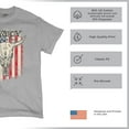 thumbnail image 6 of Cowboy Country Steer Head T-shirt Vintage Cow Skull American Flag Men's Tee, 6 of 7