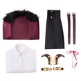thumbnail image 4 of Juego Rikuhachima Aru Cosplay Disfraz Capa Roja Abrigo Jk Uniforme Mujeres Fiesta Halo Halloween Cosplay Juego de rol de Navidad, 4 of 4