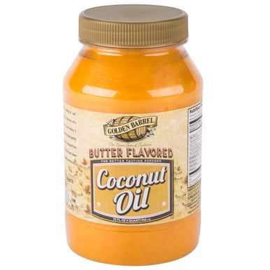 Golden Barrel Butter Flavored Coconut Oil 1 Bottle | 32 oz.