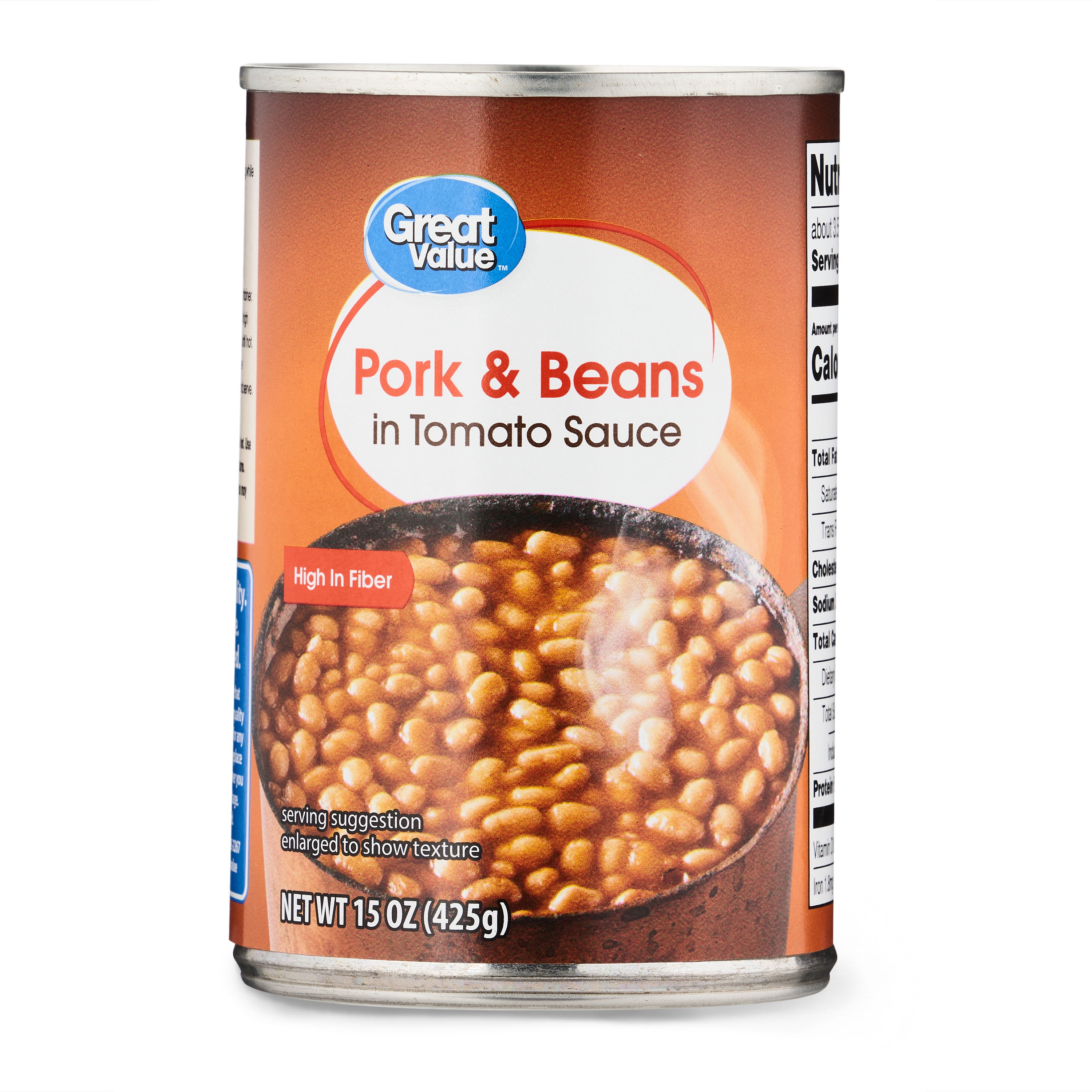 Great Value Pork & Beans, 15 oz Can