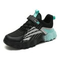 thumbnail image 1 of FAOWME Chaussures de Course Décontractées Confortables à Lacets en Maille pour Enfants Vert 7-8 Ans, 1 of 8