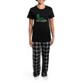 thumbnail image 4 of CafePress - Irish Mermaid Black Pajamas - Women's Short Sleeve Print T-Shirt and Pants Dark Cotton Pajama Set, 4 of 7