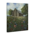 thumbnail image 4 of Stupell Industries Log Cabin Meadow Landscape Painting Gallery Wrapped Canvas Art Print Wall Art, 30 x 40, 4 of 8