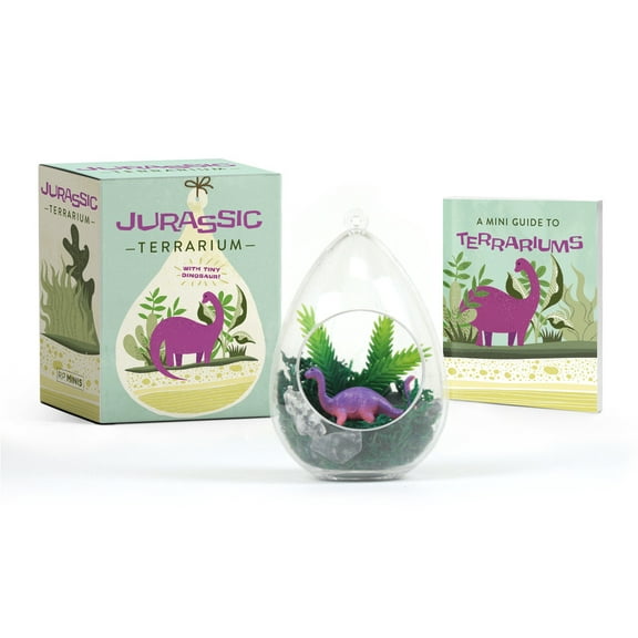 Rp Minis Jurassic Terrarium: With Tiny Dinosaur!, (Paperback)