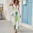 thumbnail image 6 of Lunarable Pineapple Sleeveless Dress Female Clothing Dress Women Summer 2025 Dress, 6 of 7