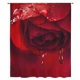 thumbnail image 2 of Red Rose Sheer Curtains 84 Inches Long, Elegance Fantasy Flowers Romantic Light Filering Curtains, Breathable Simi Curtain Privacy Drapes for Living Room Bedroom Lightweight Window Treatment, 2 of 9