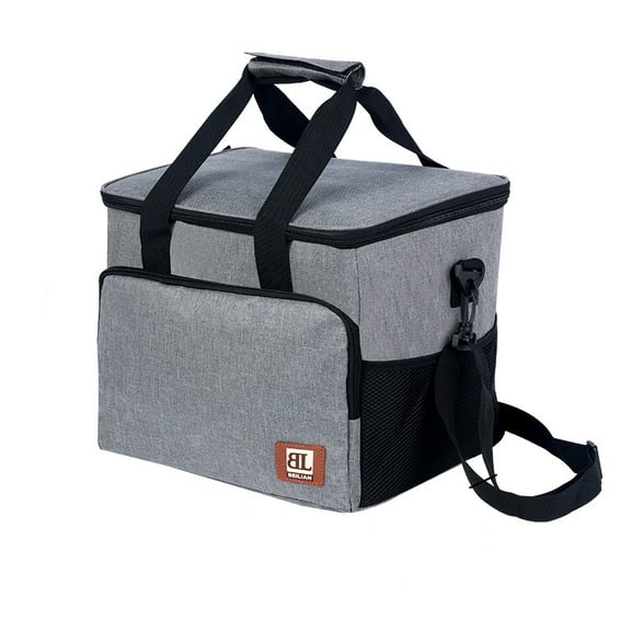 Durable Soft Cooler Bag 27L Leakproof Insulated Cooler in Stylish Gray