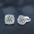 thumbnail image 2 of 5MM D Color VVS1 Clarity Moissanite Diamond Stud Earrings for Women. Crafted in Hypoallergenic 925 Sterling Silver, with GRA Certification. A Luxurious Jewelry Gift., 2 of 8