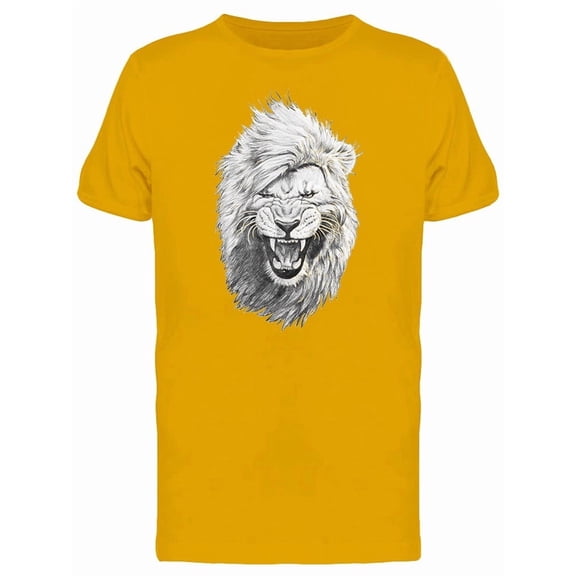 Cool Hipster Lion Sketch Tee Men's -Image by Shutterstock
