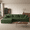 Green, variant on Modular Sectional Sofa, Oversized L-Shaped Cloud Couch, Modern Corduroy Sleeper Couches for Living Room, No Assembly Required, Beige