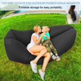 thumbnail image 4 of Inflatable Air Sofa With Carry Bag Portable Beach Inflatable Cha, 4 of 5