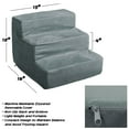 thumbnail image 2 of PETMAKER 3-Step High-Density Foam Pet Stairs - DK Gray, 2 of 2