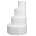 thumbnail image 1 of QUMIIRITY 4Pcs Foam Cake Rounds White for Multi Tier Cake Decorating and Display Use, 1 of 7
