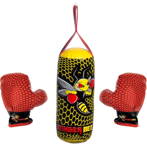 Franklin Sports Stinger Bee Youth Punching Bag and Glove Set Walmart