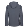 thumbnail image 2 of Little Donkey Andy Men's Softshell Jacket Ski Jacket with Removable Hood, Fleece Lined and Water Repellent Black Heather Size XXXL, 2 of 7