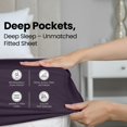 thumbnail image 4 of Sábana ajustable Utopia Bedding, doble bolsillo profundo, microfibra suave, 4 of 8