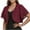 Wine, variant on ZZwxWA Women Short Sleeve Shrug Cropped Cardigan Tops Open Front Chiffon Cardigan for Evening Dress