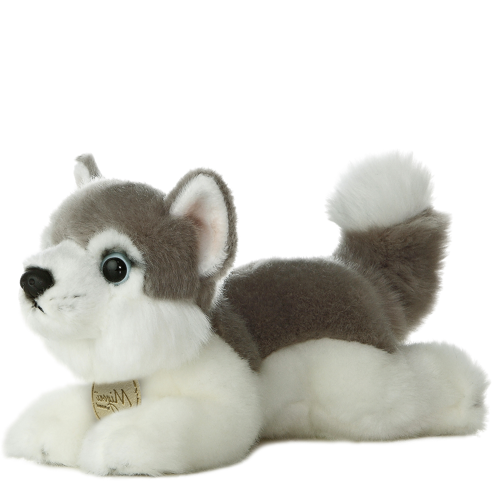 TheMogan 8" Cute Husky Puppy Dog Soft Plush Stuffed Animal Toy Grey