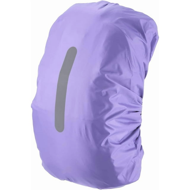 HUGFEGWE Housse de Sac à Dos Imperméable, Housse de Sac à Dos Antidérapante avec Sangle Réfléchissante Verticale pour Rester au Sec pour Randonnée, Camping, Chasse CA919-70164