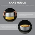 thumbnail image 4 of Molde redondo de aluminio anodizado para hornear pasteles de chocolate, de 6 pulgadas, con base extraíble (plateado), 4 of 8