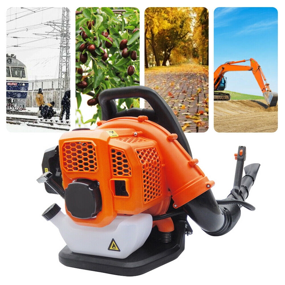 Aiqidi 2-Stroke Commercial Gas-powered Blower Backpack Gas Leaf Blower 1.25KW 42.7CC Backpack Lawn Blower Snow-Blowing Road Dusting 70m/s