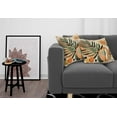thumbnail image 3 of Ambesonne Monstera Throw Pillow Cover 2 Pack, Leaves Mid Century Boho, 24", Peach and Pale Reseda Green, 3 of 7