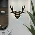 thumbnail image 6 of Minimalist Lamp Sconce, Interior DIY Wall Mount Lighting Fixtures, Acrylic Night Lights, for Bedside Living Room Hallway Stair Decoration , Deer Black, 6 of 7