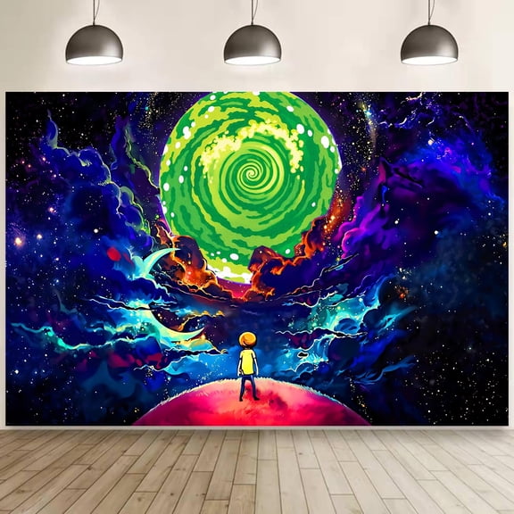 Atrippy Anime Wall Tapestry for Bedroom lonely mo-di tapestry Posters Space Wall Tapestry for Men, Cool Black Aesthetic, Hippie Room Decor Wall Hanging Art for Girl Boys Party 3x5ft