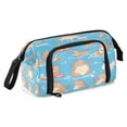 thumbnail image 2 of Nylon Fish Mouth Pencil Case with Large Capacity Zipper Pencil Pouch Capybaras Pattern Pencil Bag Organizers, 2 of 7