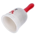 thumbnail image 3 of MasteelfCA 1Pc Ceramic Hand Bell Festival Shaking Bell Christmas Hand Bells for Party, 3 of 7
