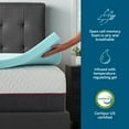 Lucid 3" Cooling Gel with Aloe Plush Memory Foam Mattress Topper, Full