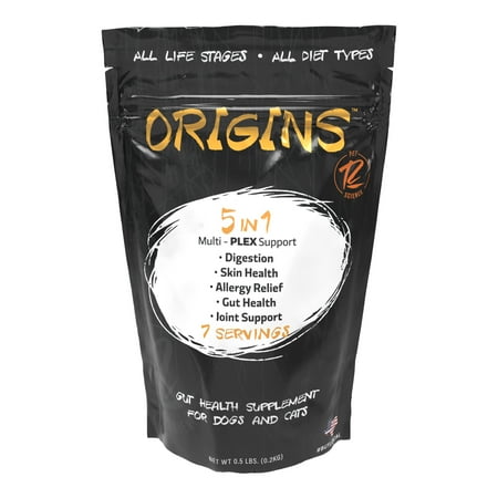 UPC: 0850016155016 | Rogue Pet Science | Origins 5 in 1 Dog Supplement Multivitamin – 1/2LB
