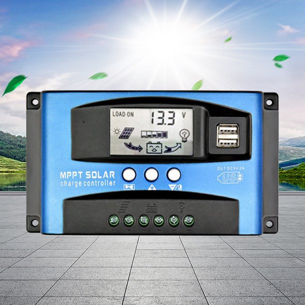 Controlador de carga de batería solar 12V 24V Controladores solares para farola LED Hugtrwg Para estrenar