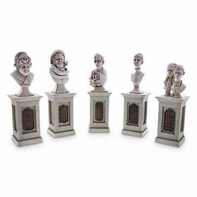 disney parks 45th anniversary haunted mansion figure set of 5 bust new with