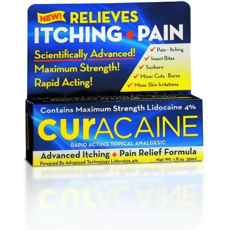 2 Pack - Curacaine Rapid Acting Topical Analgesic Skin Care Cream 1 (Best Topical Testosterone Cream)