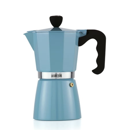 La Cafetiere Blue Classic 9 Cup Espresso Non Electric Coffee (Best Non Electric Espresso Maker)