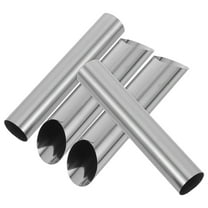 Milisten 4Pcs Hollow Stainless Steel Cream Horn Molds for Kitchen Baking with Dual Angle Design