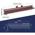 thumbnail image 2 of Sliding Tie Racks for Closet, 20 Tie Hanger for Men Pull Out Belt Hanger for Closet Storage Organizer with Slider, Side Mount Closet Holder Rail with 20 Hooks for Scarves Ties Belts(Brown), 2 of 6