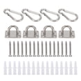 thumbnail image 4 of Kit de gancho para colgar, accesorios de suspensión resistentes de acero inoxidable para hamaca de columpio de techo de Yoga, 4 of 14