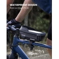 thumbnail image 2 of Bolsa impermeable para cuadro de bicicleta Lamicall con soporte para teléfono de 1,3 L, 2 of 7