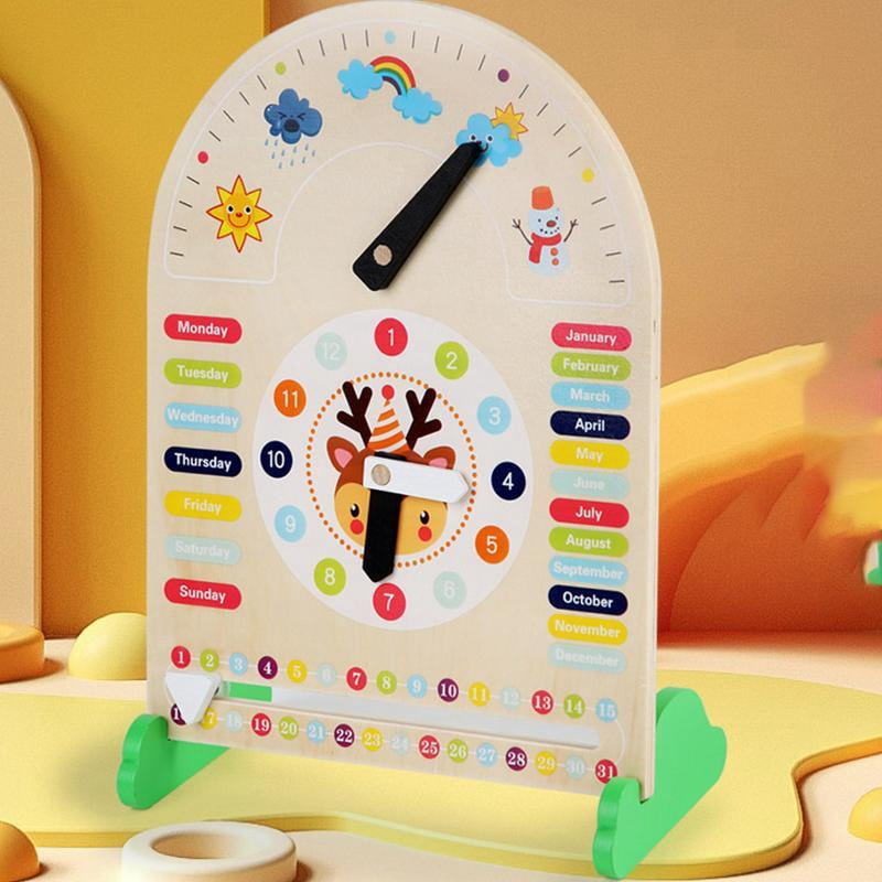 Weather Station Learning Toys Kids Daily Calendar with Cloud