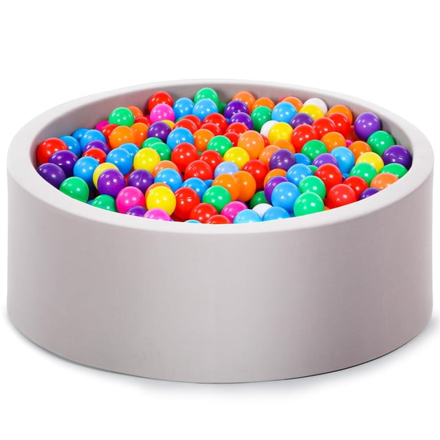 Piscina de bolas de espuma Wilwolfer para niños pequeños con esponja viscoelástica suave