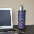 thumbnail image 5 of 20 Oz Pioneer Flower Coffee Tumbler Double Wall Insulated Stainless Steel Water Bottle | Metal Reusable Thermoses Flask with Cup Cap | Leak & Sweat Proof with Anti-Dust Lid, 5 of 7