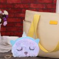 thumbnail image 4 of Phenofice Cute Unicorn Coin Purse for Women Plush Multi Color Great for Travel Small Cosmetics or Coins 1PC, 4 of 8