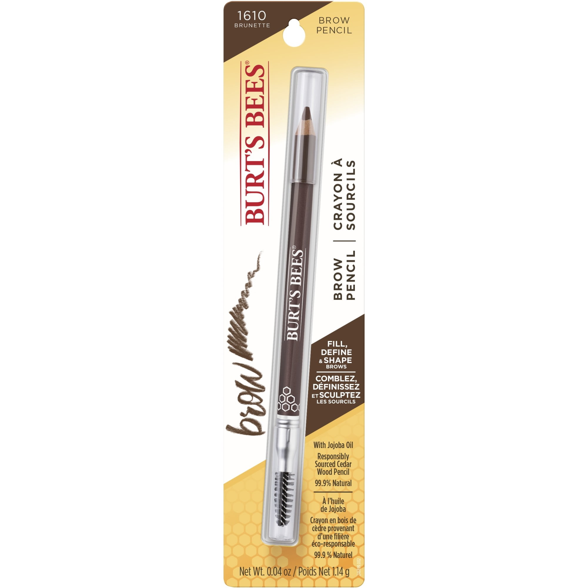 Burts Bees Brow Pencil, Brunette - 0.04 Ounce