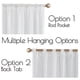 thumbnail image 5 of Cortinas Jinchan, mezcla de lino, color blanco, 244 cm de largo, para sala de estar, 5 of 7